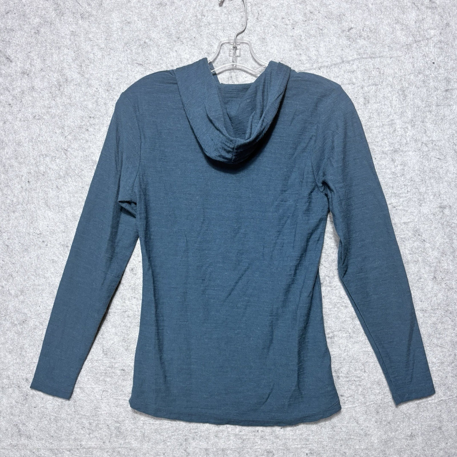 Appalachian Gear Co Alpaca Tencel Hoodie Women's Xs Blue Usa Lightweight — image 4 of 8